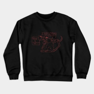 Rent is Theft Rat Crewneck Sweatshirt